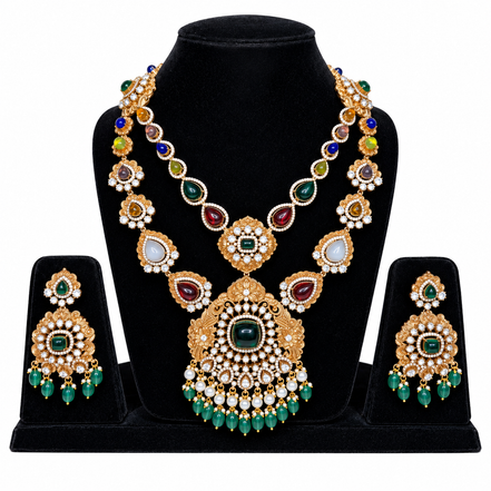 Emerald Royale Heritage Necklace Set