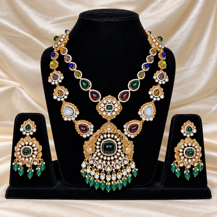 Emerald Royale Heritage Necklace Set