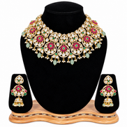 Gulbahar Meenakari Kundan Necklace Set