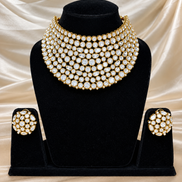 Regal Kundan Crystal Choker Set