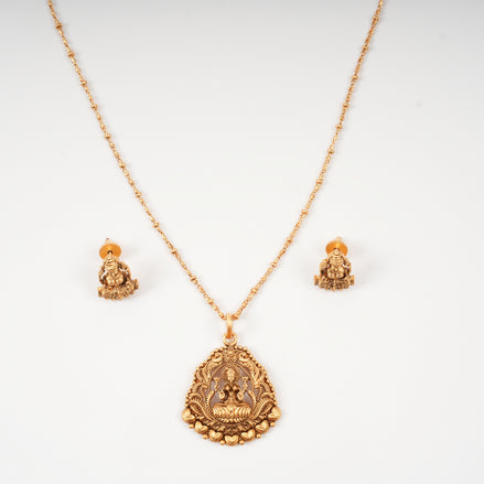 Divine Lakshmi Pendant Necklace