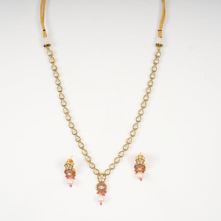 Royal Teardrop Pearl Necklace Set