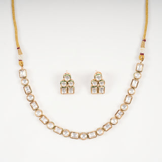 Classic Geometric Crystal Necklace