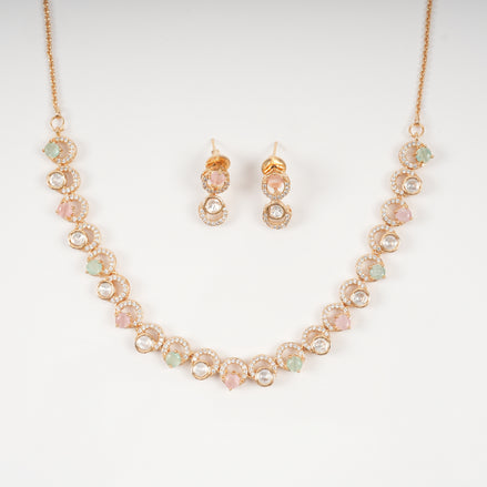 Pastel Luxe Crystal Necklace Set